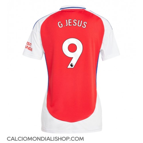 Maglie da calcio Arsenal Gabriel Jesus #9 Prima Maglia Femminile 2024-25 Manica Corta